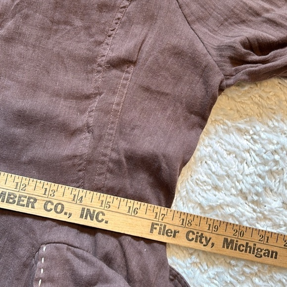 Cocoa Brown Belted Cotton Coat Dress Trench Style Women’s Size L NWT - Picture 11 of 12